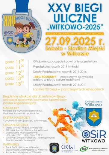 XXV Biegi Uliczne „Witkowo 2025” 